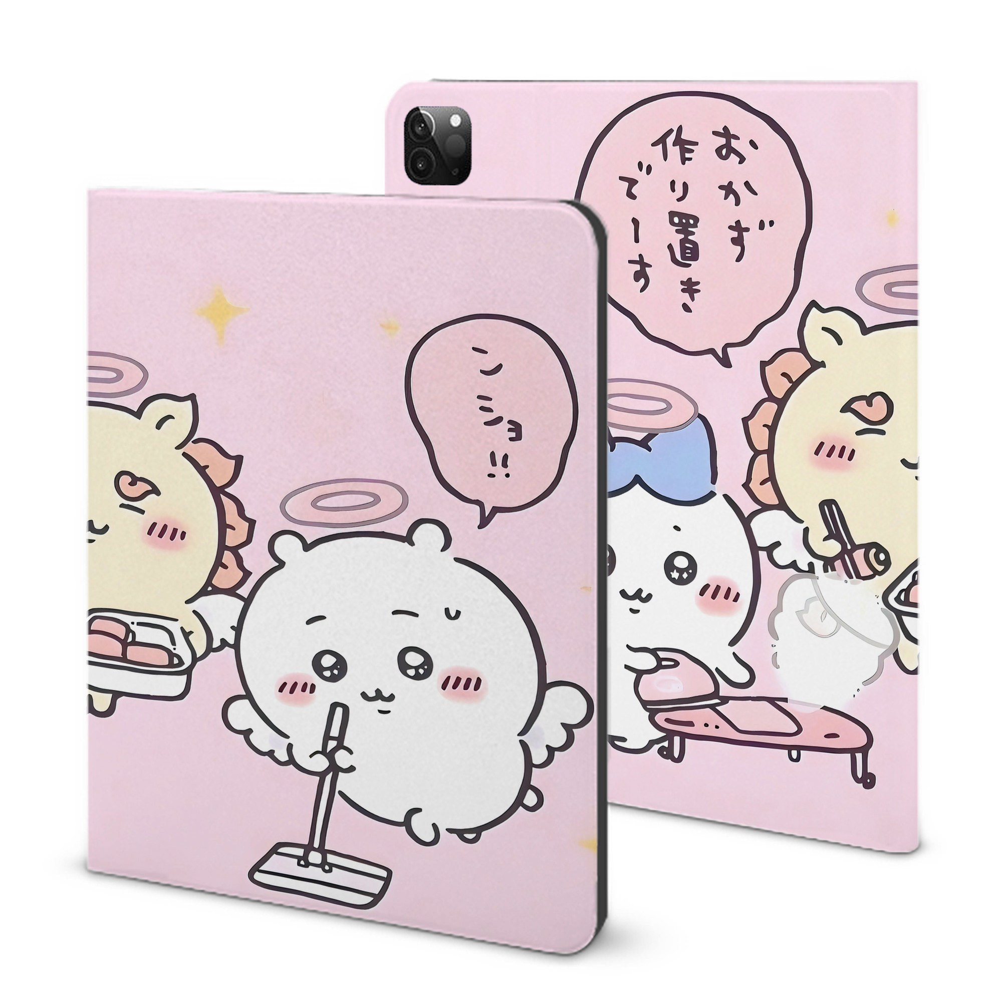 （画像用） ちいかわ Chii-kawa IPadケース ペンホルダー付き ブックスタイルデザイン